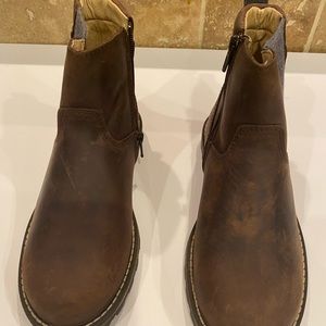 Boys Jacadi lug sole boots